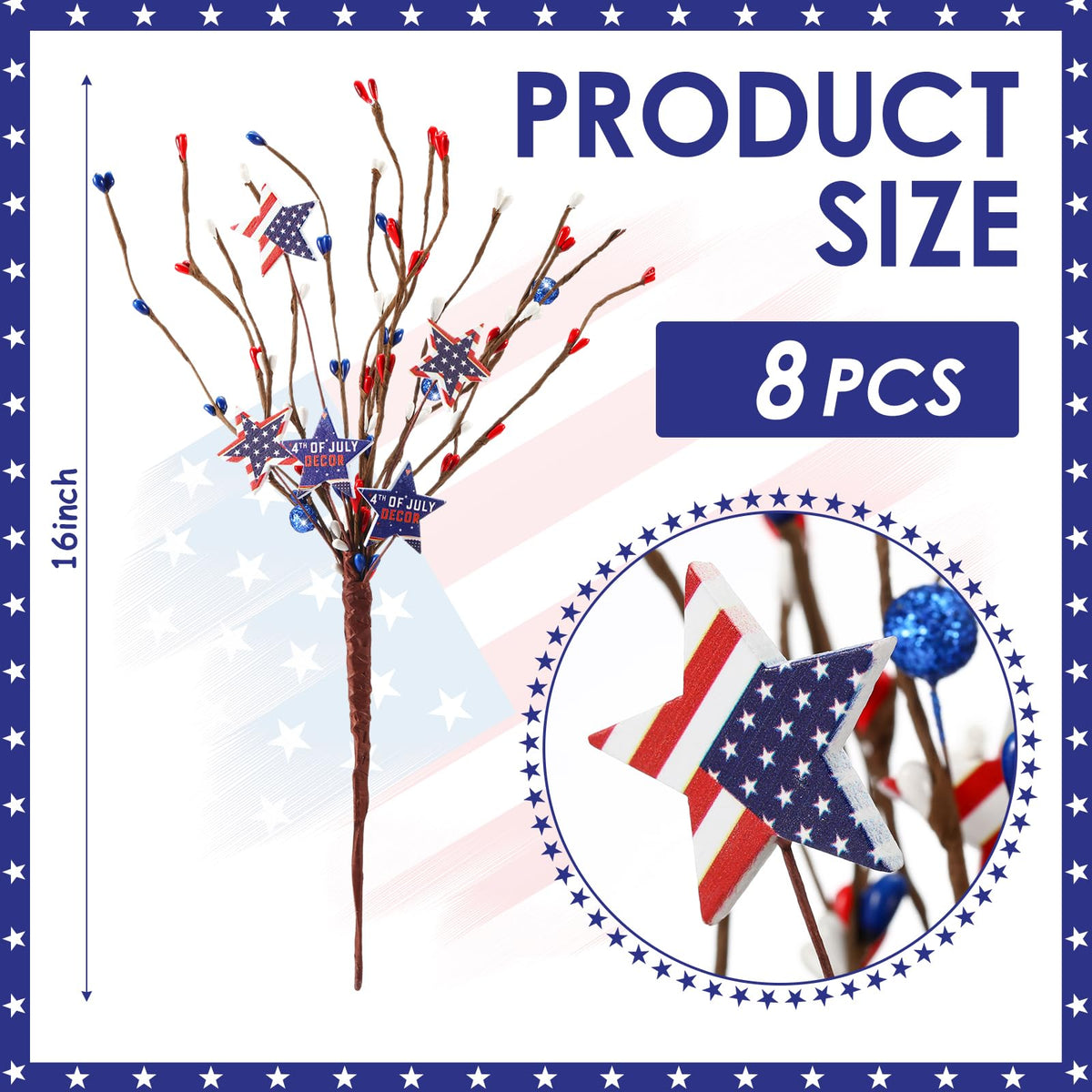 Lyrow star design berries add patriotic touch to centerpieces