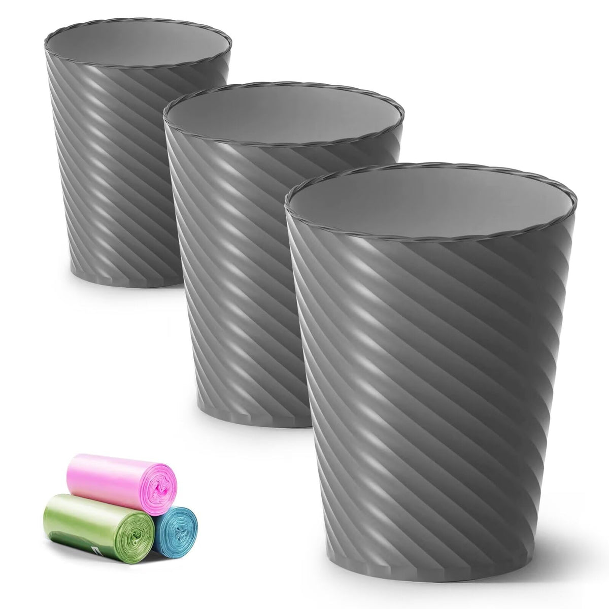 Lysam bathroom trash can, compact dimensions, fits tight spaces.