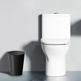 Lysam round trash bin compact size fits tight spaces in any room.