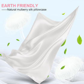 LYSHIN mulberry silk pillowcase on both sides offers luxurious feel and smooth texture