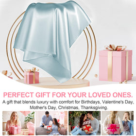 LYSHIN silk pillow cases soft surface reduces friction for hair and skin