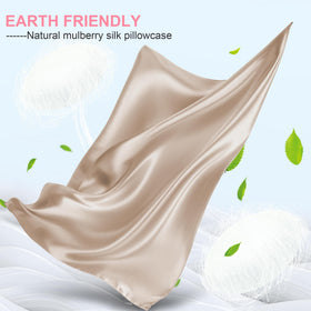 LYSHIN silk pillowcase closeup fiber detail highlighting premium mulberry silk
