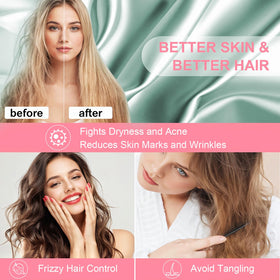 LYSHIN silk pillowcase promotes reduced friction for hair
