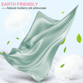 LYSHIN silk pillowcase hidden-zip close-up shows secure fit for comfortable sleep