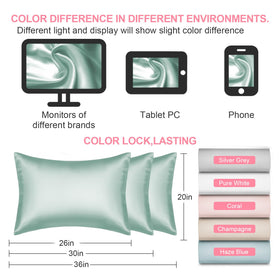 LYSHIN silk pillowcase thermoregulation close-up shows seasonal comfort