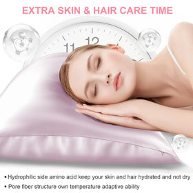 LYSHIN cooling silk pillowcase offers cooler sleep.