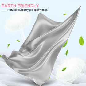 Close-up of LYSHIN mulberry silk showing glossy texture and luxurious drape.