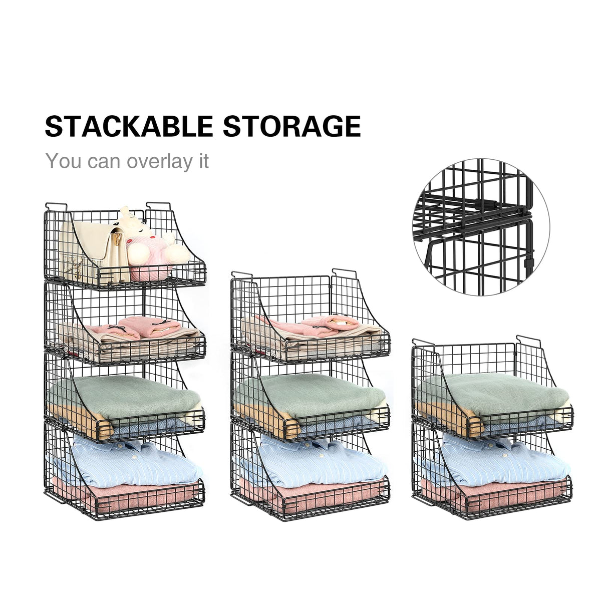 Lyuwanxian closet organizer with open design for easy visibility and access