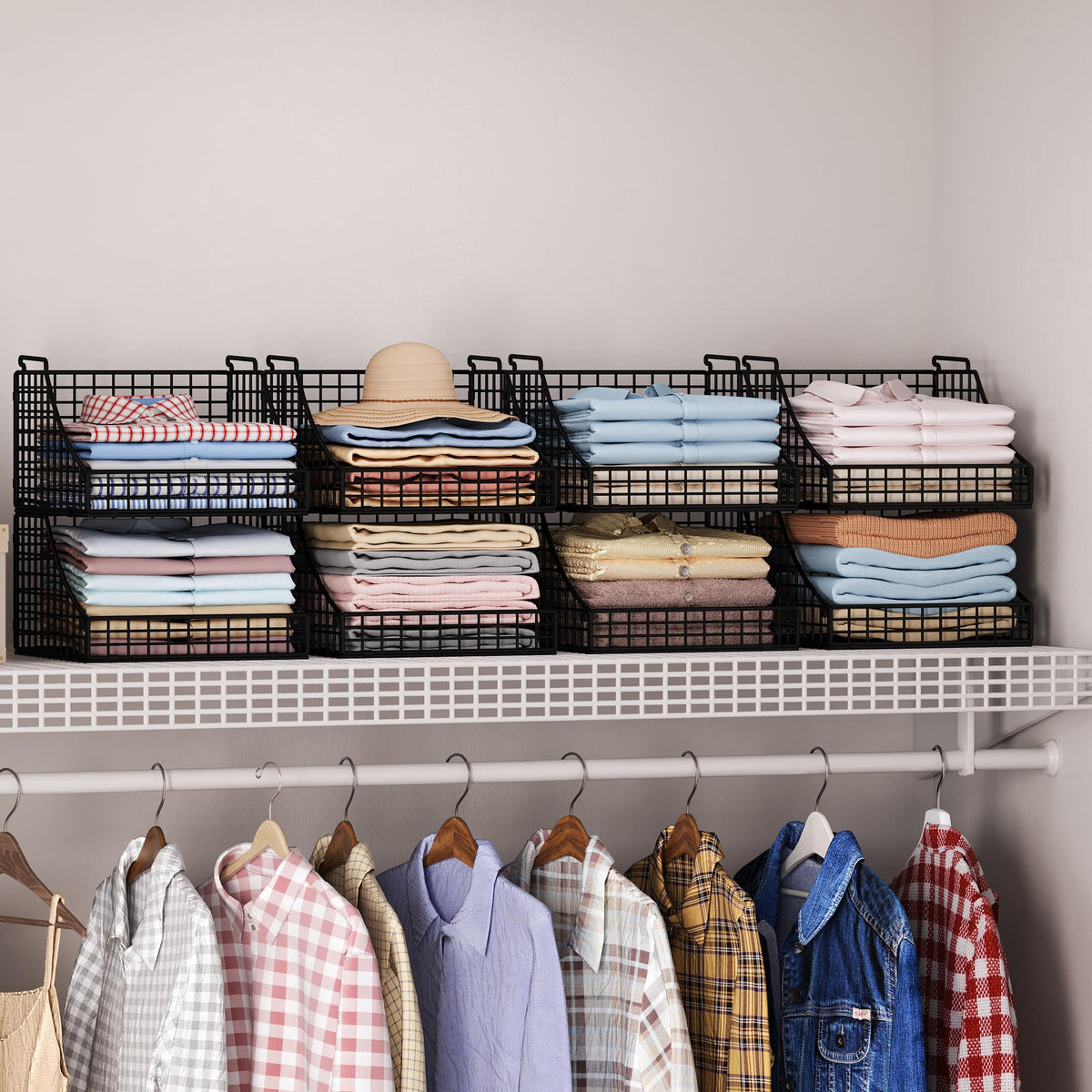 Lyuwanxian multi-use storage baskets for pantry, toys, or clothes