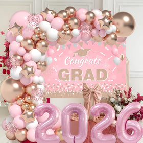 LYVEEF champagne-gold balloons add upscale vibe to college or high school graduations.
