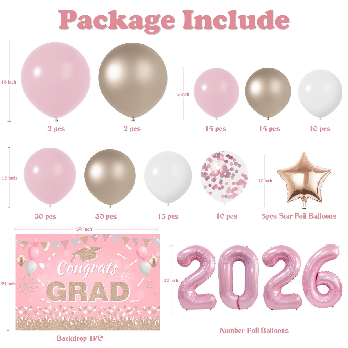LYVEEF Congrats backdrop featuring 2026 numerals enhances event photography.