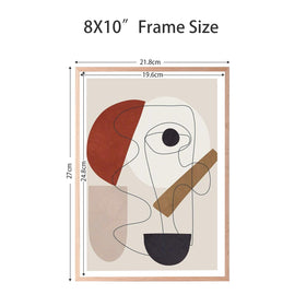 LYYYXGYP 8x10 wood frame tabletop display on a shelf with photo example.