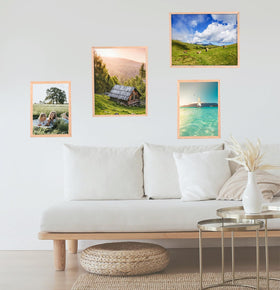 LYYYXGYP back tabs enable quick, tool-free photo changes for easy updates.