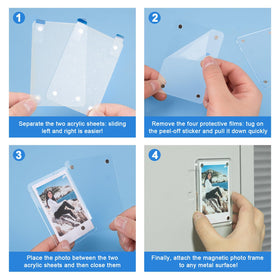 Lzerking two-panel design enables easy swap of photos