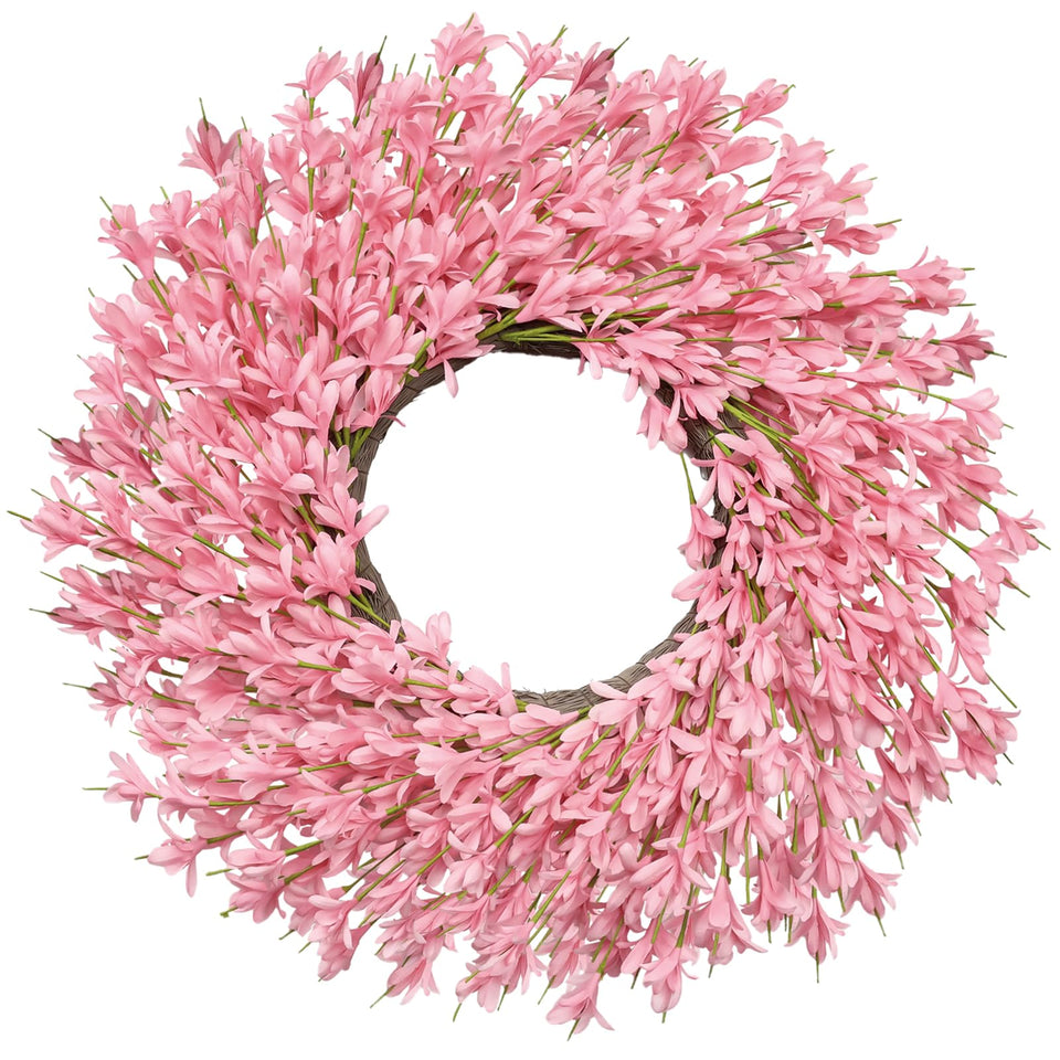 LZNPA 26-inch spring wreath front door adds vibrant seasonal curb appeal.