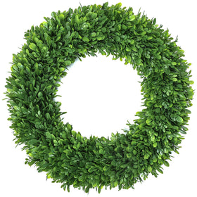 LZNPA Boxwood Wreath for front door, 22-inch realistic look enhances curb appeal.