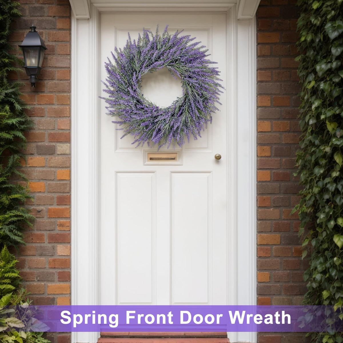 Fade-resistant lavender wreath by LZNPA maintains color across seasons