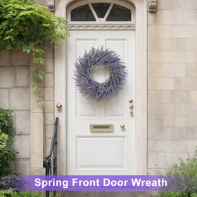 Wedding ambiance with LZNPA lavender wreath for elegant decor