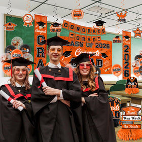 AMFEOV congrats on graduation sign complements the overall decor