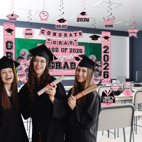 M AMFEOV cap-and-gown banner highlights the milestone with classic symbolism