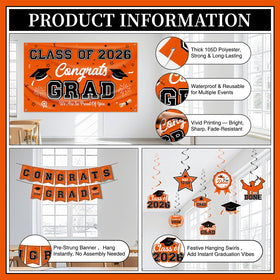 AMFEOV orange balloons pack for vibrant celebration accents