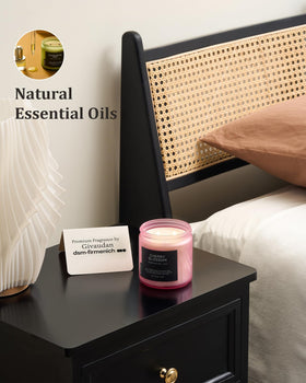 M&SENSE Cherry Blossom Candle recyclable jar ready for reuse