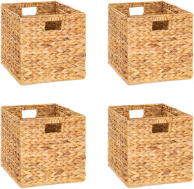 M4DECOR water hyacinth basket close-up weave for natural storage.
