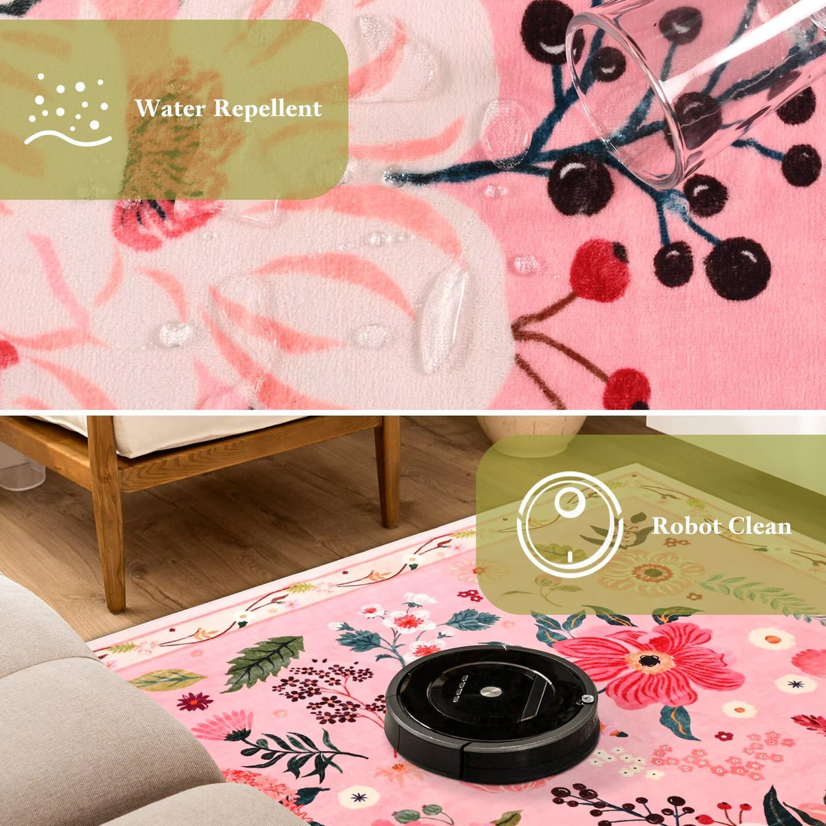 Macgace kitchen hallway runner brightens high-traffic spaces while protecting floors