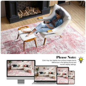 Macgace low-pile soft polyester rug feels gentle under bare feet in bedrooms.