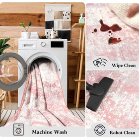 Macgace rug with reinforced edges preserves pattern clarity for longer-lasting decor.