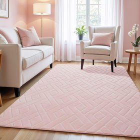 Macgace Ultra Soft Pink Area Rug 3x5 for cozy kids' rooms
