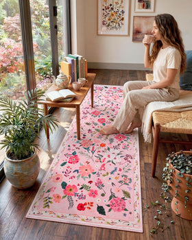 Macgace washable runner rug is easy to refresh after spills and daily use