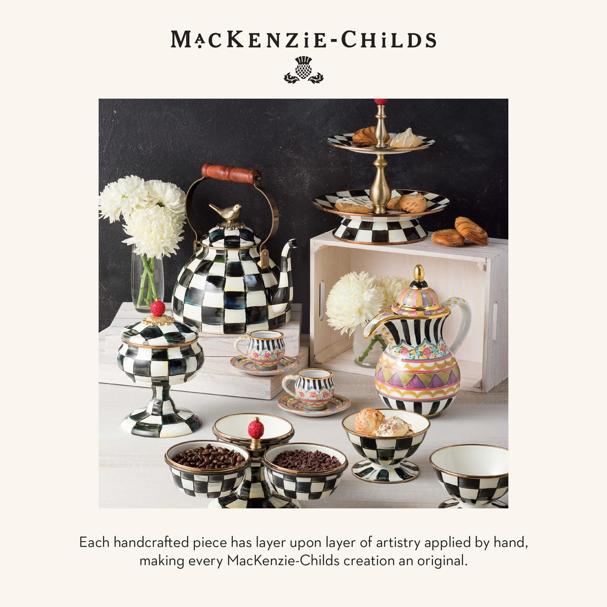 MACKENZIE-CHILDS gift-ready bee decoration suits weddings and housewarmings.