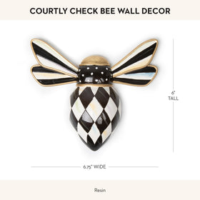 MACKENZIE-CHILDS keyhole hanger enables easy, secure wall mounting.