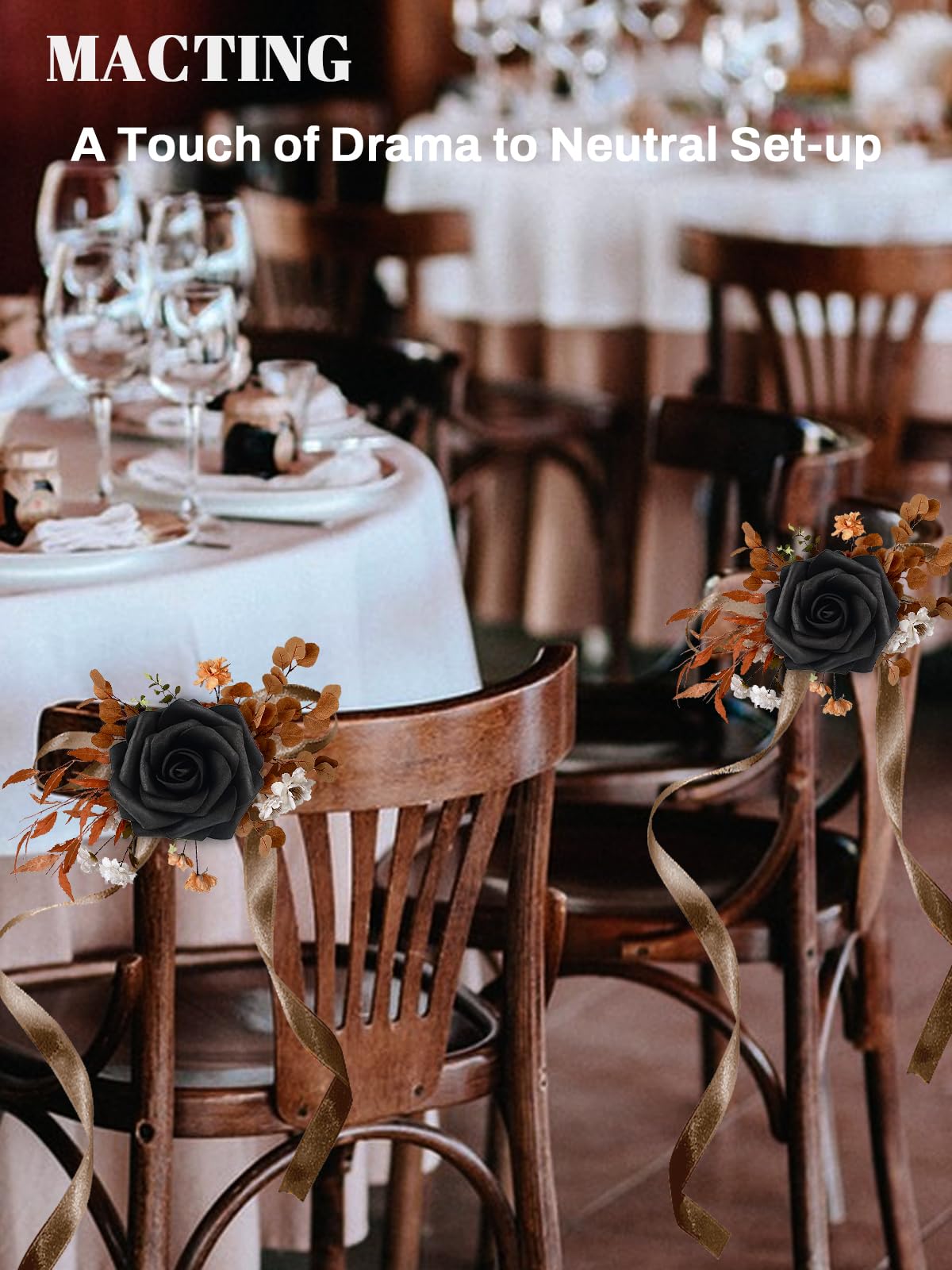 MACTING 60-piece fake rose package for versatile DIY projects