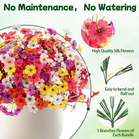MACTING fake plants on patio deliver long-lasting color with minimal care