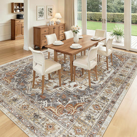 Madane machine washable rug 8x10 easy to clean after spills