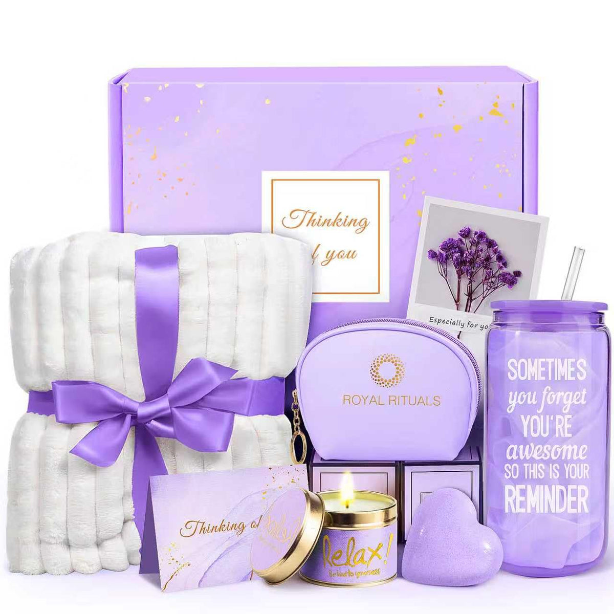 MADDIFY Lavender Spa Gift Basket unboxing for a calm, gift-ready moment