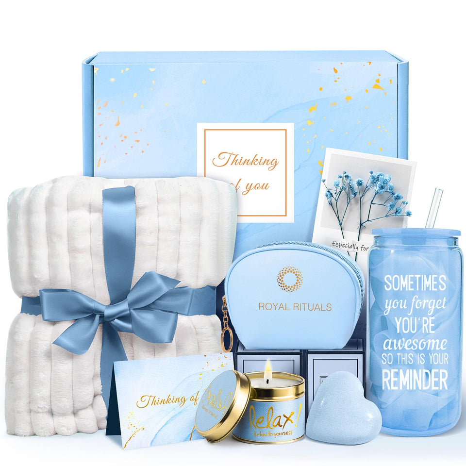 MADDIFY Ocean Spa Basket Blanket: cozy warmth for relaxing evenings.