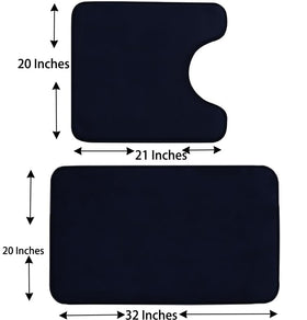 Non-slip mesh-backed bath mat helps prevent slips on wet bathroom floors.