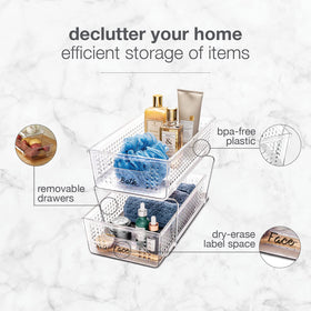 Madesmart desk storage keeps office supplies organized and within arm's reach.