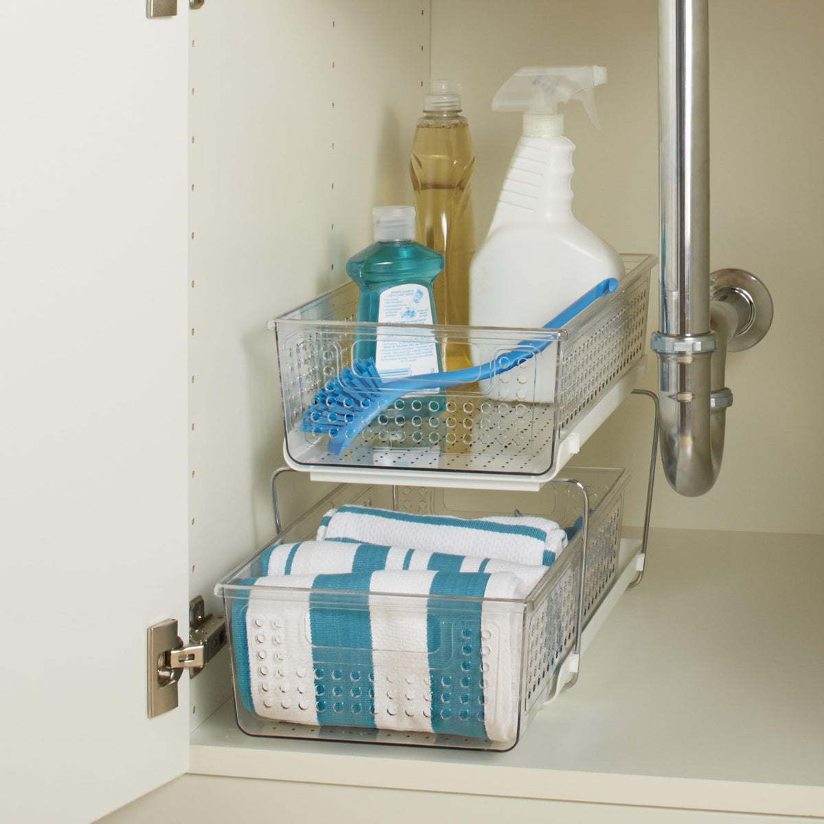Madesmart removable baskets offer flexible storage you can move for easy reach.