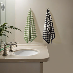 Madi-Cadi hand towels with reinforced edges for durability and long life.