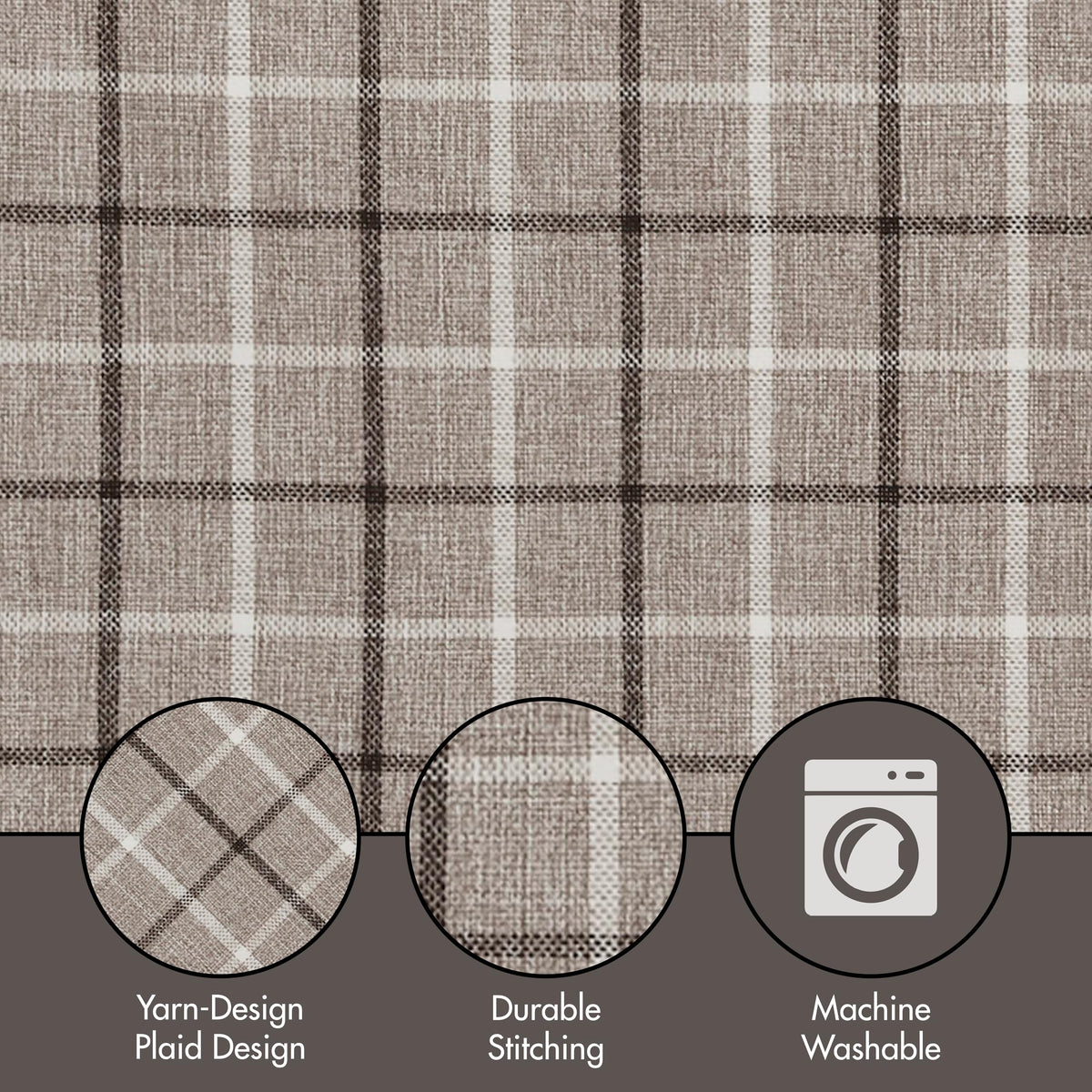Madison Park fleece-lined curtain showing room darkening and cabin vibe
