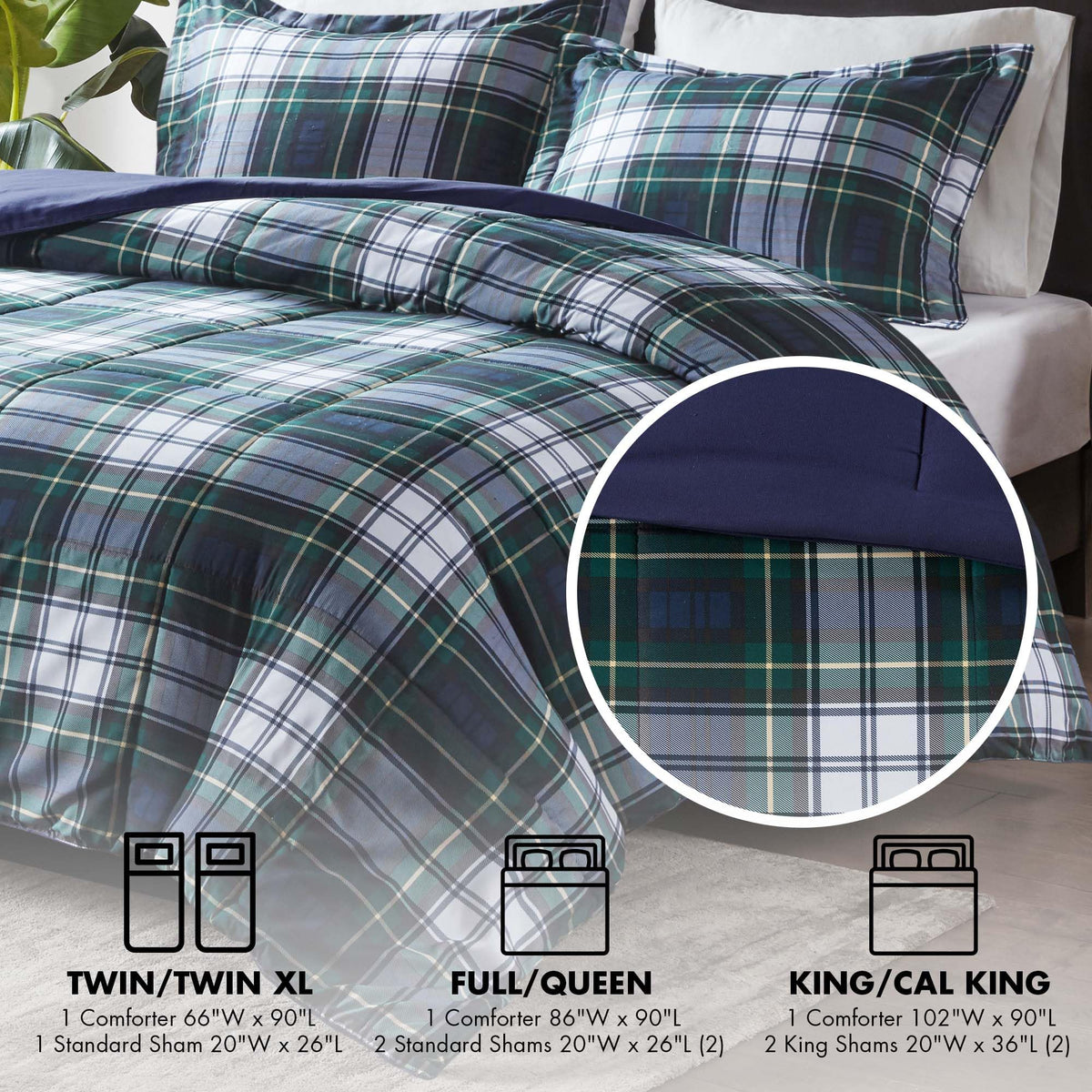 Parkston comforter features 3M Scotchgard moisture management label.