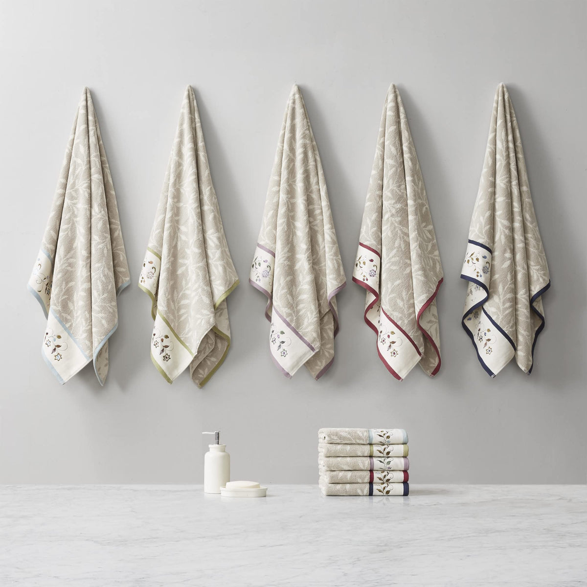 Madison Park Serene bath towels measure 27x52 for full-size coverage