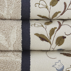 Madison Park Serene fingertip towels measure 12x18 for quick drying