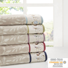 Madison Park Serene hand towels measure 16x28 for daily use