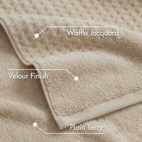 Madison Park Spa waffle towel set washcloths 12x12 ideal for daily spa-like routines