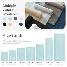Madison Park Splendor 21x34 size fits standard bathrooms.